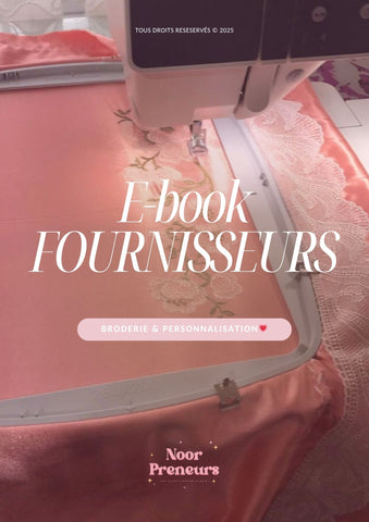 E-book FOURNISSEURS : Broderie & Personnalisation 🪡🧵